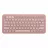 Tastatura fara fir LOGITECH Pebble Keys 2 K380S, Compact, Low-profile, Fn keys, Multi-Device, Quiet Typing, 2xAAA, BT/2.4Ghz, EN, Rose.