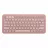 Tastatura fara fir LOGITECH PEBBLE KEYS 2 K380S, COMPACT, LOW-PROFILE, FN KEYS, MULTI-DEVICE, QUIET TYPING, 2XAAA, BT/2.4GHZ, EN, ROSE.