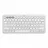 Tastatura fara fir LOGITECH Pebble Keys 2 K380S, Compact, Low-profile, Fn keys, Multi-Device, Quiet Typing, 2xAAA, BT/2.4Ghz, EN, White.