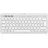 Клавиатура беспроводная LOGITECH Pebble Keys 2 K380S, Compact, Low-profile, Fn keys, Multi-Device, Quiet Typing, 2xAAA, BT/2.4Ghz, EN, White.