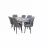 Стол со стульями Magnusplus Kum Masa Bermuda + 6 стулья Sandalye Istinye 18