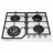 Plita incorporabila cu gaz MASTERCOOK MC-E 4215 G WH Glass, 4 arzatoare, Arzator Wok, Sticla calita, Alb