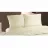 Lenjerie de pat A.REMAX S.C. cuvertură de plapumă, cearceaf + 2 fețe de pernă, 2 Persoane Euro, Straip Satin, Ivory