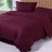 Lenjerie de pat A.REMAX S.C. Euro 1, 2 persoane Euro, Straip satin, Bordo