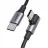 Cablu UGREEN CABLE TYPE-C TO TYPE-C 3.0, 90-DEGREE ANGLED, 100W, 3A, 2M, US334, BLACK