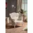 Kресло Modalife Hurrem armchair Cream, Металл