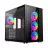 Carcasa fara PSU GAMEMAX INFINITY, W/O PSU, DUAL TEMPERED GLASS, 1XUSB 3.0, 1XTYPE-C, DUST FILTER, BLACK