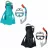 Labe inot BESTWAY Set de inot (labe, masca, snorkel), 14+, 2 culori, Albastru, Negru