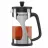 French-press POLARIS Coffee Tea Maker Enigma-600FP, 0.6 l, Sticla, Plastic, Inox, Negru