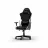 Fotoliu Gaming DXRacer GLADIATOR-23-L-NW-X1, Black/White, Gaslift class 4, 150 kg, 180-200 cm, Premium PVC leather, Full tilt, Recline 90°-135°, 3D Armrests, Headrest and lumbar cushions, 6 cm PU Caster, W-22,15 kg