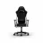 Fotoliu Gaming DXRacer GLADIATOR-23-L-NW-X1, Black/White, Gaslift class 4, 150 kg, 180-200 cm, Premium PVC leather, Full tilt, Recline 90°-135°, 3D Armrests, Headrest and lumbar cushions, 6 cm PU Caster, W-22,15 kg