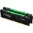 RAM KINGSTON 32GB (Kit of 2*16GB) DDR4-2666 FURY®, Beast DDR4 RGB, PC21300, CL16, 1Rx8, 1.2V, Auto-overclocking, Asymmetric BLACK low-profile heat spreader, Dynamic RGB effects featuring Kingston FURY Infrared Sync technology, Intel XMP Ready (Extreme Me