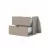 Прикроватная тумба Fabrik Home Hardy, Глиняный серый, 550*345*450, 30 kg