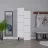 Dulap înalt Mobiland Stair multipurpose cabinet - white, Alb, 156x37.4x62.2