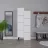 Dulap înalt MLAND Stair multipurpose cabinet - white, Alb, 156x37.4x62.2