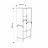 Dulap înalt Mobiland Spark multipurpose cabinet - oak - white, Alb, Stejar, 151x35.6x60