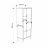 Пенал MLAND Spark multipurpose cabinet - oak - white, Белый, Дуб, 151x35.6x60