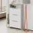 Tumba pentru incaltaminte MLAND Kaju shoe cabinet - white - lagina, Alb