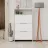 Tumba pentru incaltaminte MLAND Kaju shoe cabinet - white - lagina, Alb