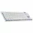 Gaming keyboard LOGITECH G PRO X TKL, Mechanical, Tactile SW, PBT keycaps, Media control, Volume roller, RGB, 2.4Ghz+BT, EN, White.