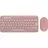 Kit (keyboard+mouse) LOGITECH Pebble 2 Combo, Compact, Low-profile, Multi-Device, 4000dpi, 3 buttons, 2xAAA/1xAA, 2.4Ghz+BT, EN, Rose.