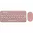 Kit (keyboard+mouse) LOGITECH Pebble 2 Combo, Compact, Low-profile, Multi-Device, 4000dpi, 3 buttons, 2xAAA/1xAA, 2.4Ghz+BT, EN, Rose.