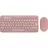 Kit (keyboard+mouse) LOGITECH Pebble 2 Combo, Compact, Low-profile, Multi-Device, 4000dpi, 3 buttons, 2xAAA/1xAA, 2.4Ghz+BT, EN, Rose.