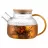 Ceainic pentru infuzie Ardesto Dew, 1000 ml, Sticla borosilicata, Transparent