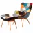 Fotoliu de birou Waltz CU SUPORT PENTRU PICIOARE 670PW MULTICOLOR