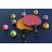 Racheta pentru tenis de masa Joola Colorato 54814, 8 mingi, Multicolor