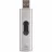 HDD Extern TRANSCEND 512GB  PORTABLE SSD ESD320A SILVER, USB-A 3.1 10Gbps, Metallic Capless/Slider (68.2x19.7x9.5 mm, 26g, R/W:1050/950 MB/s, 3D-NAND flash)