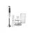 Blender BRAUN MQ3125B, 750 W, 0.6 l, 0.35 l, Alb, Gri