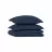 Постельное белье (комплект) Askona Home Navy Blue, Двуспальный Евро, Хлопок (Сатин), 300TC, Темно-Синий