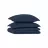 Lenjerie de pat Askona Home Navy Blue, 2 persoane Euro, Bumbac (Satin), 300TC, Albastru inchis