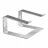 Cooling pad GEMBIRD NOTEBOOK RISER NBS-D1-01, UP TO 15.6'', ALUMINUM, SILICONE PAD, UP TO 5KG, SILVER. PN: NBS-D1-01