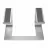 Cooling pad GEMBIRD Notebook Riser NBS-D1-01, up to 15.6'', Aluminum, Silicone pad, up to 5kg, Silver. PN: NBS-D1-01