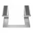 Cooling pad GEMBIRD NOTEBOOK RISER NBS-D1-01, UP TO 15.6'', ALUMINUM, SILICONE PAD, UP TO 5KG, SILVER. PN: NBS-D1-01