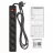 Prelungitor cu protectie SVEN SF-06E, BLACK, 6 Sockets, 5.0m, flame-retardant material