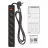 Prelungitor cu protectie SVEN SF-06E, BLACK, 6 Sockets, 5.0m, flame-retardant material