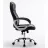Fotoliu MP MC 034 negru cu linii bej, Piele eco, plastic, Gazlift, 120 kg