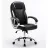 Fotoliu MP MC 034 negru cu linii bej, Piele eco, plastic, Gazlift, 120 kg