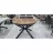 Стол MP Elit round, Royal mermer, Черный, 120x120/160