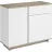 Comoda MP Concept 2D1S, Stejar craft gri, Nimfea alb, 100x82x40