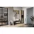 Dulap MP Combo CO7, Gri grafit, Stejar Evoke, 59.6x200x42.1