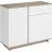 Comoda MP Concept 2D2S, Stejar craft gri, Nimfea alb, 100x82x40
