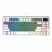 Gaming keyboard Havit KB884L, Mechanical, All keys roll-over, Gasket Structure, Macro, TFT Display, 83 Keys, 50M, RGB, 1.8m, USB, EN/RU, White/Blue.