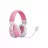 Игровые наушники Havit Fuxi-H1, 40mm driver, 20-20kHz, 17 Ohm, 106dB, 177g, 24h, 3.5mm+BT+2.4Ghz, Pink