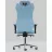Офисное кресло Kulik System Monarch 512 Голубой, Экокожа, Дизайнерский шов ARISTO