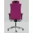 Fotoliu de birou Kulik System Elegance Grape Roz, Stofa Azur, Cusatura de designer DESIGN