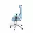 Офисное кресло Kulik System Elegance Голубой, Экокожа, Дизайнерский шов DESIGN